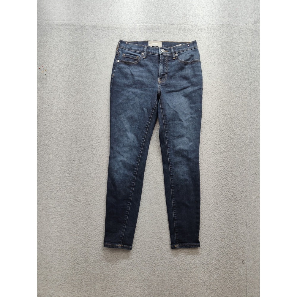 Everlane Women Jean 27 Blue Denim Skinny Ankle Mid Rise Stretch 5 Pocket Casual